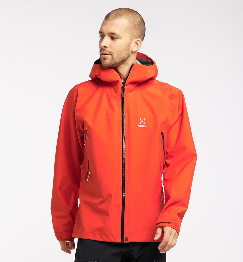 Haglöfs Mens Roc GTX Ski Jacket Red New Zealand 05921PTME